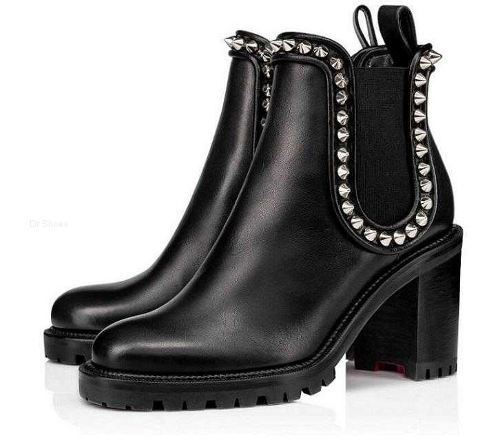 

Shoes Bottoms Christians Perfect Quality Women Capahutta Boots Elegance Red Ankle Boots High Heels Lug Sole Lady Fashion Boots Party We MyJ