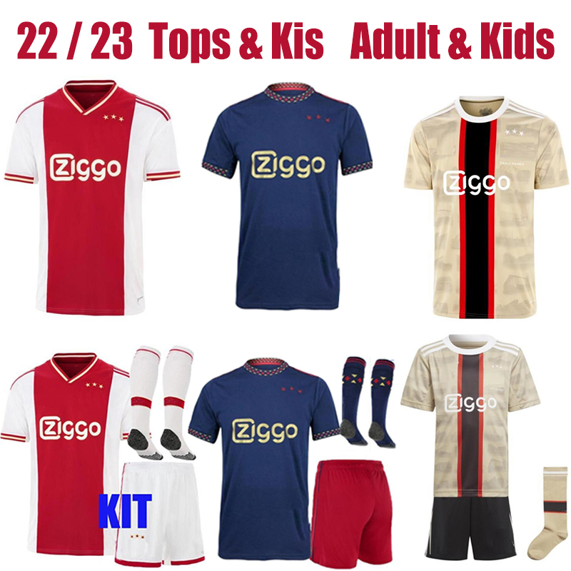 

2022 2023 Ajaxs BERGWIJN TADIC BASSEY soccer jersey football shirts BERGHUIS HALLER 22 23 Home Away Third BLIND KLAASSEN GRAVENBERCH ANTONY men Adult kids Top Kit, Third kit with patch2