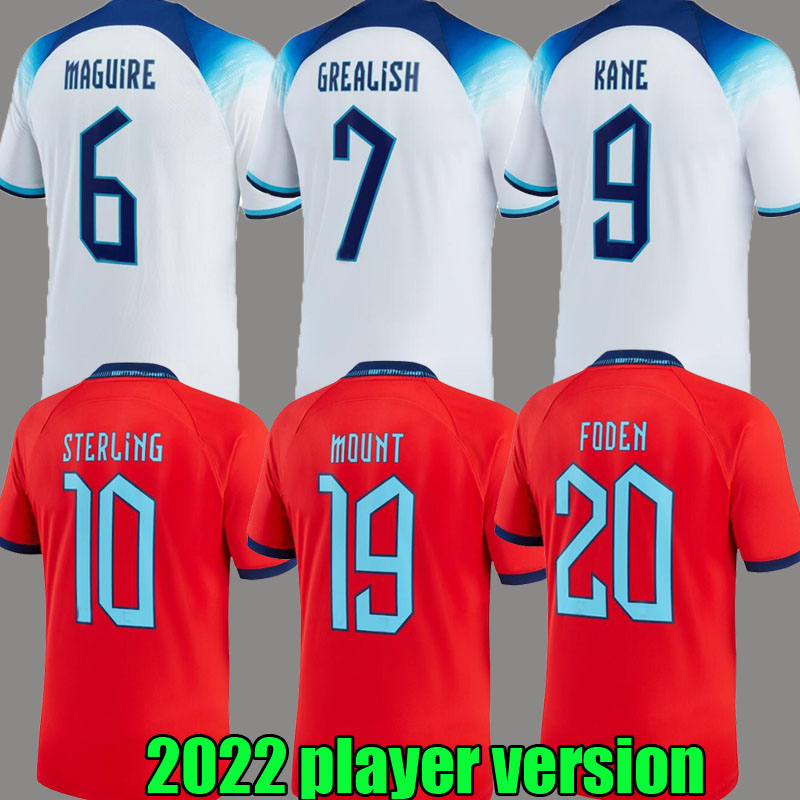 

fans player version 2022 eNGLanDS soccer jersey Inglaterra KANE STERLING RASHFORD SANCHO GREALISH FODEN SAKA 22 23 national football shirt men kids kit sets uniform, Away