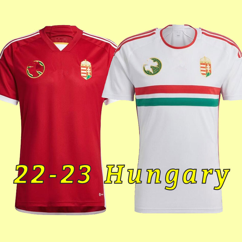 

2022 2023 Hungary soccer jersey home red 22 23 national team Dominik Szoboszlai Willi Orban Tamas Kadar football uniform shirts top thailand
