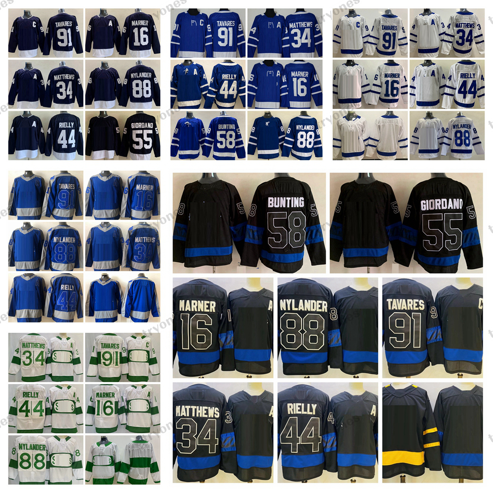 

Mens Reversible Hockey Jerseys Auston Matthews Mitchell Marner Morgan Rielly William Nylander John Tavares Michael Bunting Mark Giordano St Pat's Heritage Classic