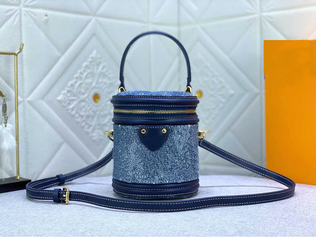 

sdfewsrs bucket bags Canne Nicolas Ghesquiere clutch handbag classic denim canvas shoulder bags crossbody package m43986, Do not shoot