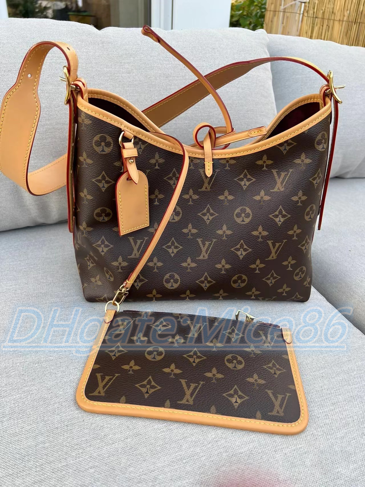 

2PCS Designer carryalls large Bag tote Luxury pochette M46203 M46197 clutch Adjustable shoulder straps fashion leather mens womens travel hangbag CrossBody Bags, Mon0gram