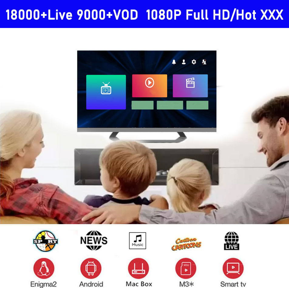 

Use smart TV Android BOX Devices Support Mag25x Enigma2 M3u Programs there are 10000Live vod hot xxx Product for Europe France Italy Sweden Switzerland countries