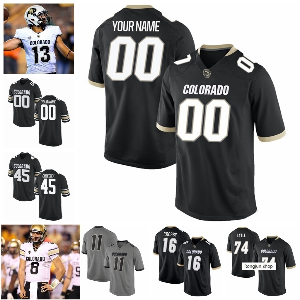 

Jersey NCAA Colorado Buffaloes College Football Josh Goldin Jersey Joe Davis Blake Stenstrom Jarek Broussard Chase Sanders Deion Smith, Men 2017 white