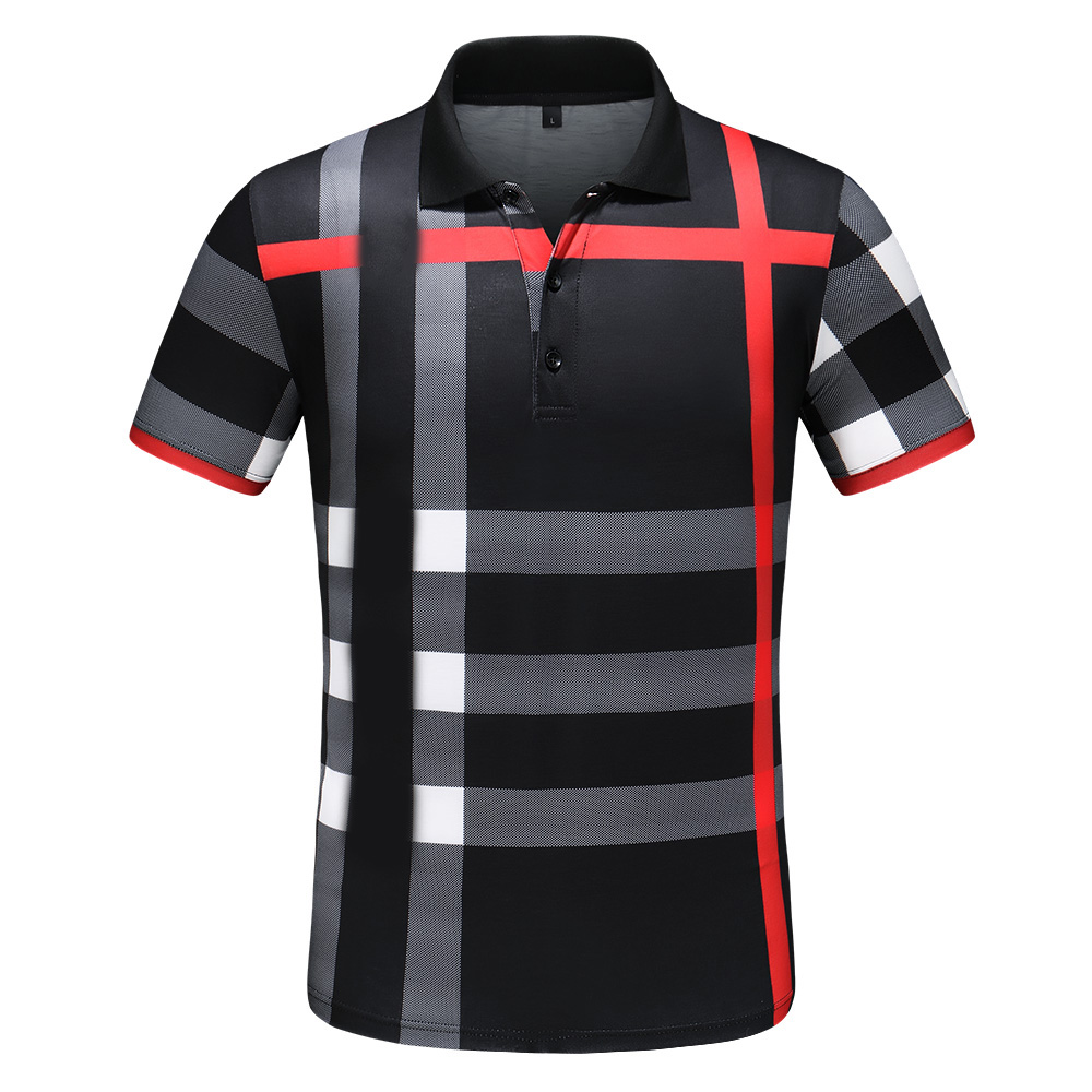 

2022 Italy Mens Designer Polo Shirts Man Street Printing Cottom Clothing TeesSize M-3XL #13, Red