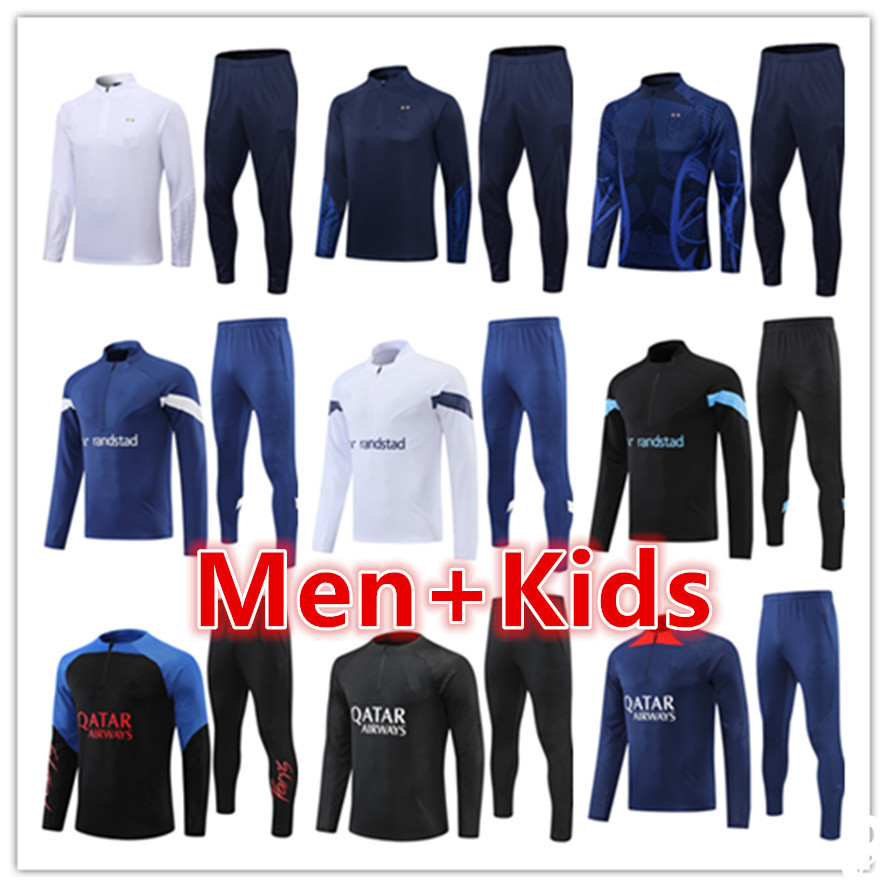 

Men football training suit tracksuits jersey sets 2022 2023 mens kids soccer tracksuit jacket jogging jerseys survetement foot chandal tuta, 18