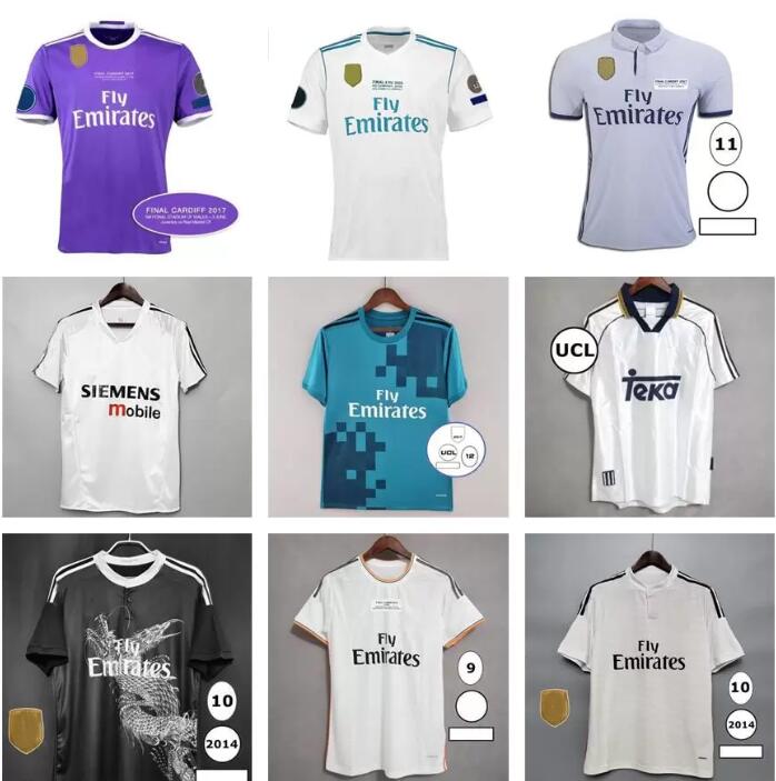 

Finals Real Madrids Retro Soccer Jersey Football GUTI Ramos SEEDORF CARLOS RONALDO 11 13 14 15 16 ZIDANE Beckham RAUL Vintage 94 95 96 97 98 99 00 02 03 04 05 06 07 FIGO kits, 17/18 home ucl finals