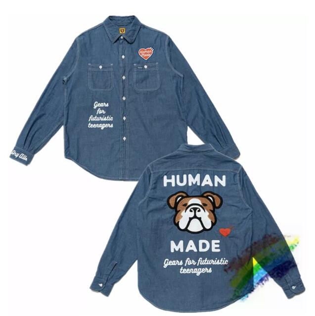 

Embroidered Denim Shirt Men Women 1 Top Vintage Casual Shirts