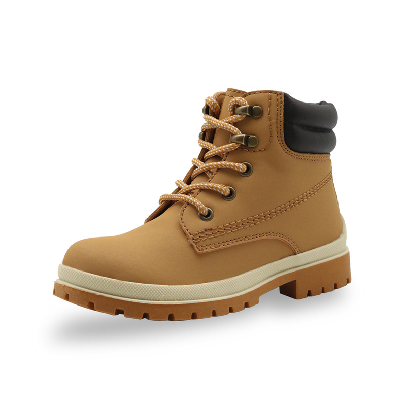 Boots Apakowa Autumn Winter Boys Girls Classic Martin Kids Lace up Fashion Motorcycle Ankle Work Children s Shoes 220921