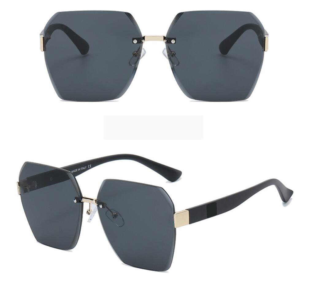 

10pcs summer Women's fashion beach Sunglasses Rimless Rectangle for man antiglare Casual anti-glare glasse ldies Square driving Sunglasse outdoor eyewear goggle