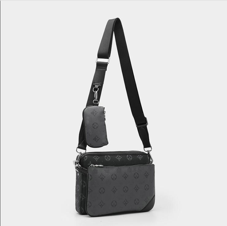 

luxury Bag Cross Body Wallets Leather Patchwork New Men Women handbag shoulder bags designer handbags fashion bag wallet phone 693#26cnm, Black