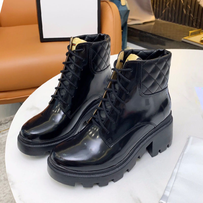 

Autumn and winter women's short boots leather fashion designer martin boots trendy comfortable office boots, Extra shoebox