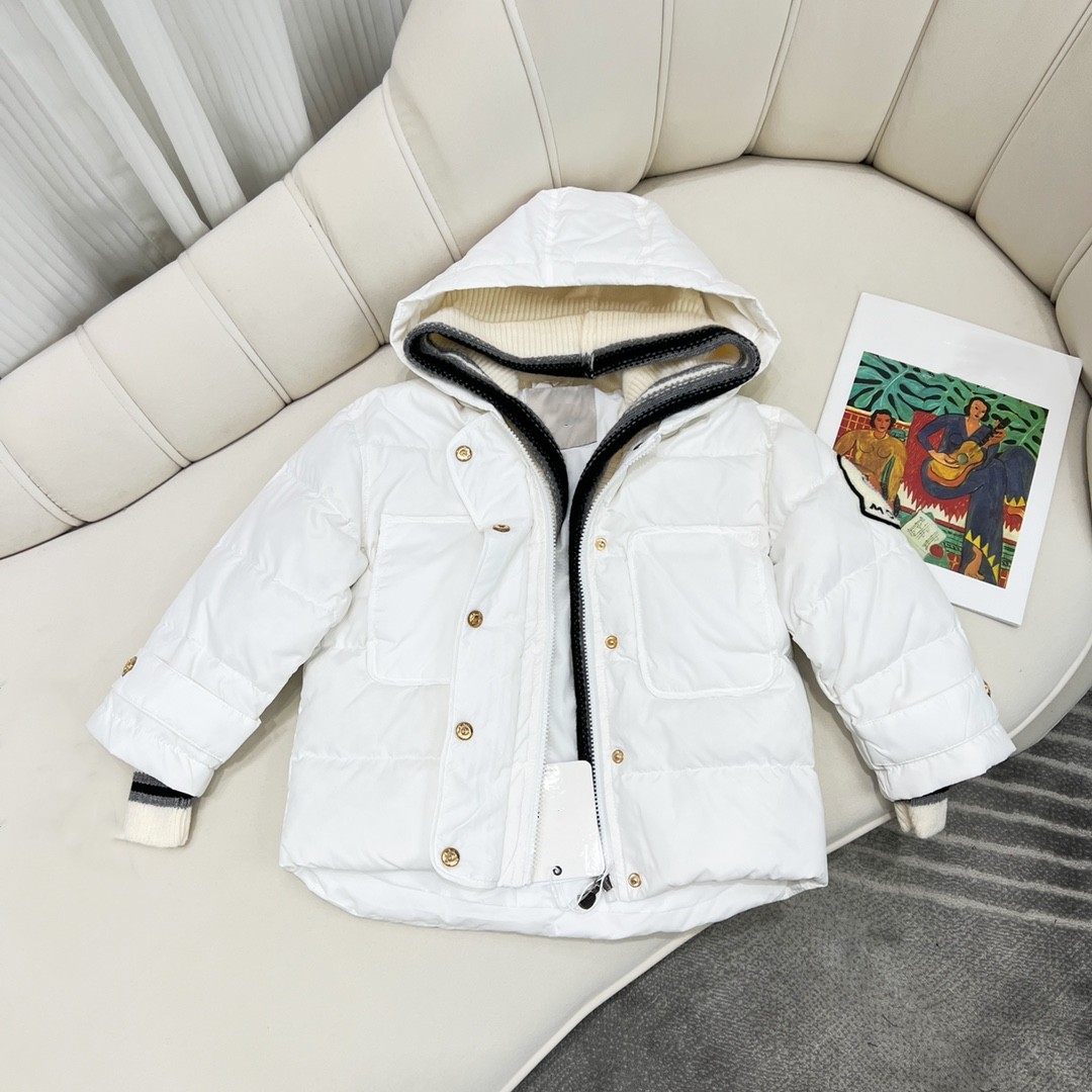 Kids Coats Baby Clothes Designer Down Coat Kid clothe Hooded Thick Warm Outwear Girl Boy Girls designers Outerwear Jackets Size 100-160cm-image-805848838