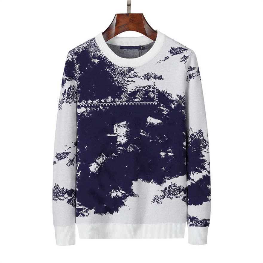Europe women mens designer sweaters retro classic luxury sweatshirt men Letter splash ink graffiti sweater Round neck comfortable Warm Pullover j