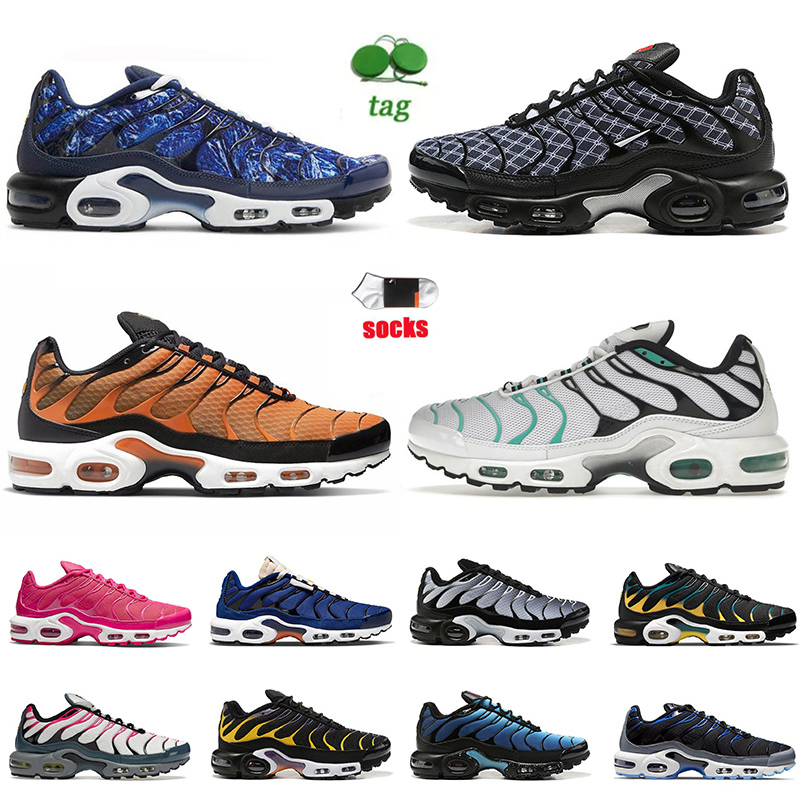 Wholesale Maxs Tuned Cushion Running Shoes TN Plus SE Mens Women Midnight Navy Hyper Jade Triple White Terrascape Oreo University Blue Off Sports