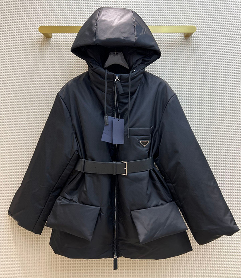 

Womens Down Coats Winter Parkas Coat Fashion Long Hooded Puffer Jackets Classic Windbreaker Outerwear Autumn Women Elegant Jacket, Black1