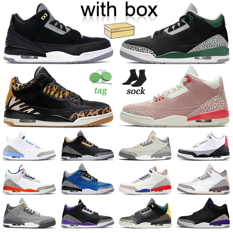 

Blak Cat 3s Mens Basdketball Shoes Jumpman 3 With Box Womens Rust Pindk Fire Red 2022 Slime Shady Pine Green Black Godl Blackcat White Cement Tinkeer J3 J3S Sneakers, 001 40-47 fire red 2022