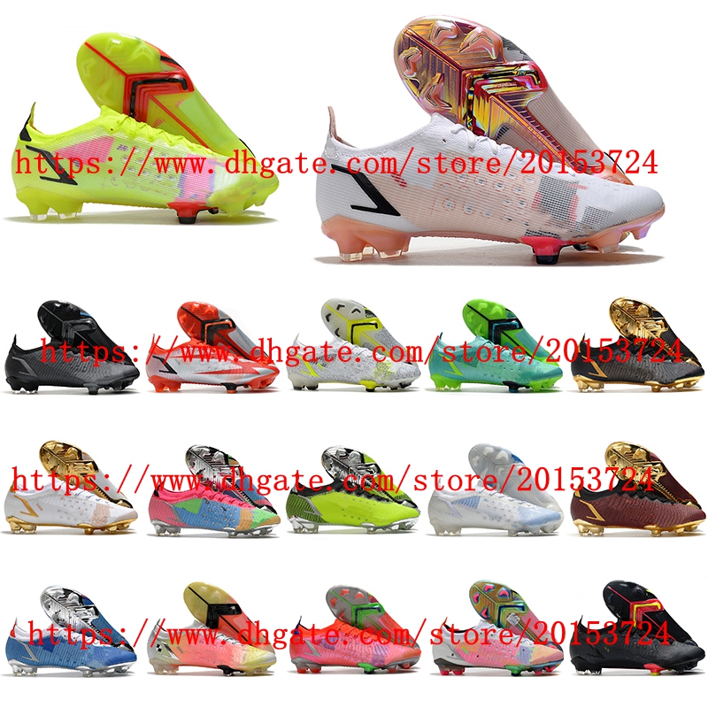 

Soccer shoes Mercurial Vapores XIV Elite FG Cleats Football Boots Cr7 Scarpe Da Calcio Chuteiras Men, As picture 16