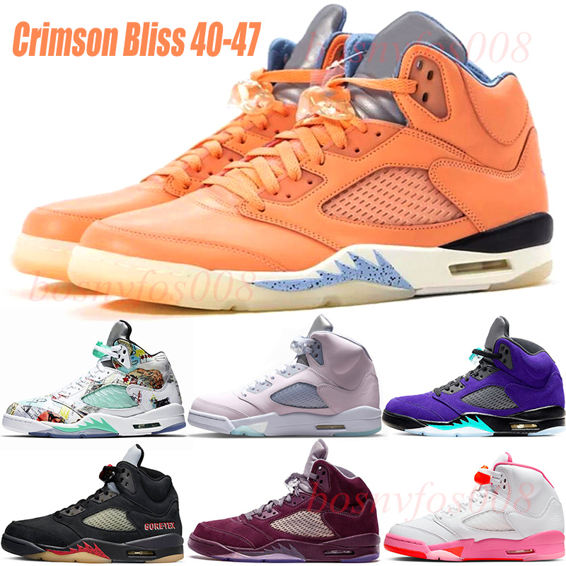 

Men Jumpman 5 Basketball Shoes 5s Off Noir Burgundy Pinksicle Wings Crimson Bliss Gorgeous Pink Alternate Grape Anthracite Sports Sneakers 7-13, Please leave a message