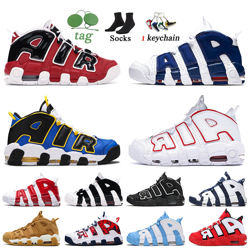 

Basketball Shoes for men women More Uptempos Bulls Hoop Pack Women Mens Scottie Pippen White Varsity Red Black Game Royal UNC Platform Designer Sneakers Size 36-45, D31 loud and clear 36-45