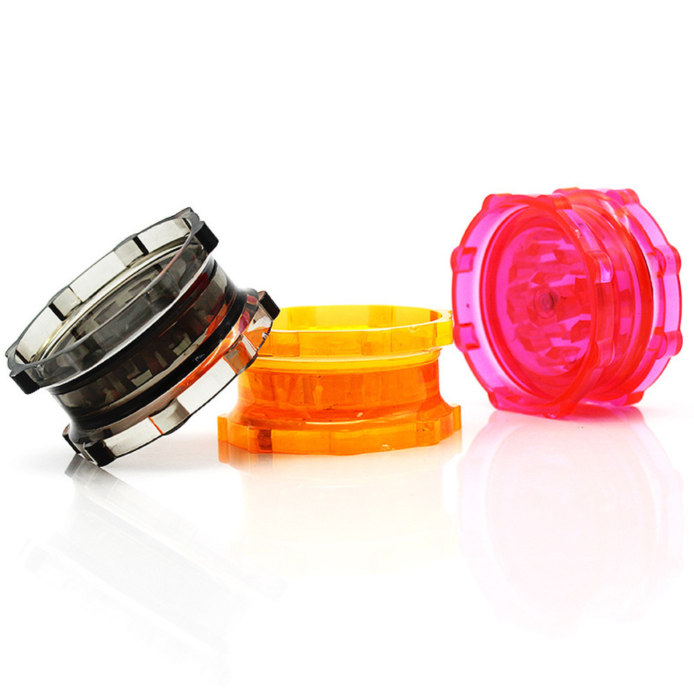 

New Plastic tobacco grinders Smoking Accessories Crusher Smoking herb grinde 53mm diameter grinder 2 parts