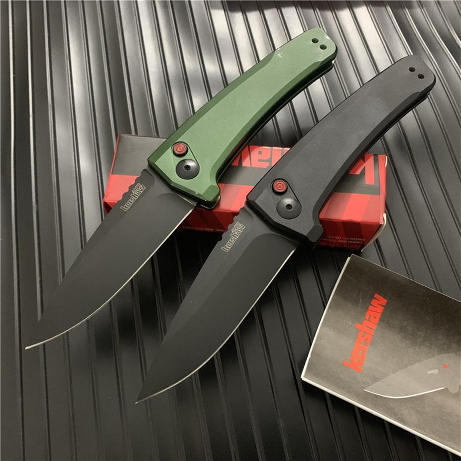 

Kershaw 7300 AUTO Folding Knife 3 4 CPM-154 BlackWash Drop Point Blade Aluminum Handles Automatic knife- 7300Black242v