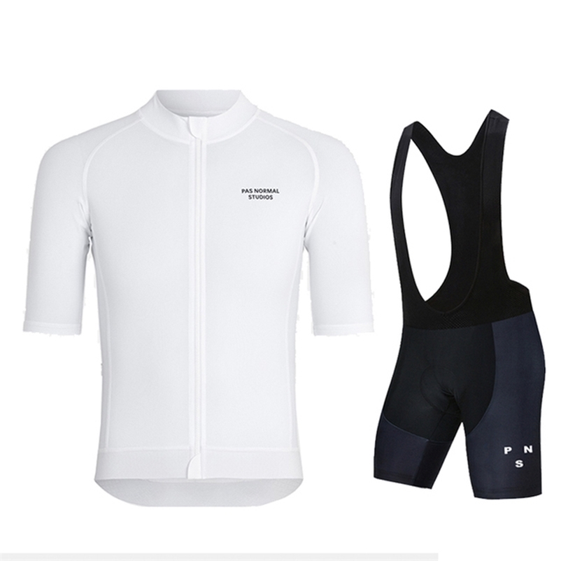 

Cycling Jersey Sets PAS NORMAL STUDIOS Brand White PNS Summer Men's Sports Short Sleeve Shirt Mountain Bike Wear Ciclism 220922