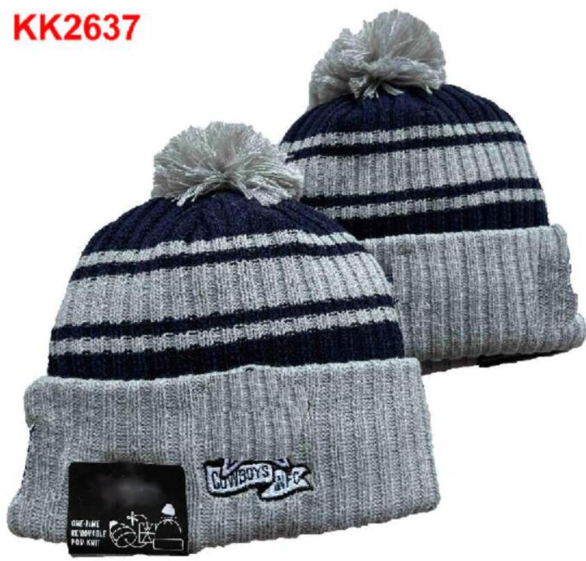 

Washington DAL Beanies Cap Wool Warm Sport Knit Hat Football Striped Sideline USA College Cuffed Pom Hats Men Women Bonnet Beanie Skull Caps