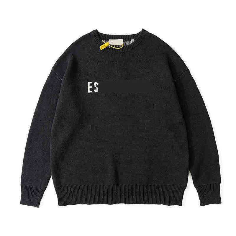 

Men' Hoodies Sweatshirts God Season 7 Double Thread Ess Letter Round Neck Sweater Fog High Street Men Top Quality Knit Feel Plush Warm9pwu, Deep bleaching ash