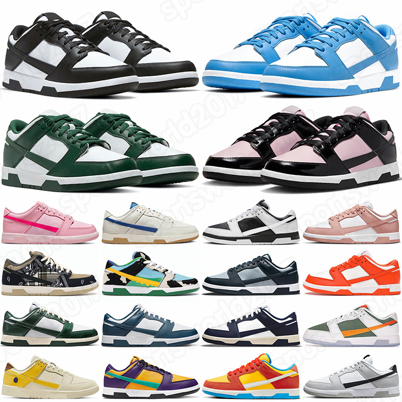 

running shoes men women Reverse Panda Pink Foam White Black UNC Grey Fog Team Green Syracuse Lottery GAI Sail mens trainers womens outdoor designer sneakers, Valerian blue