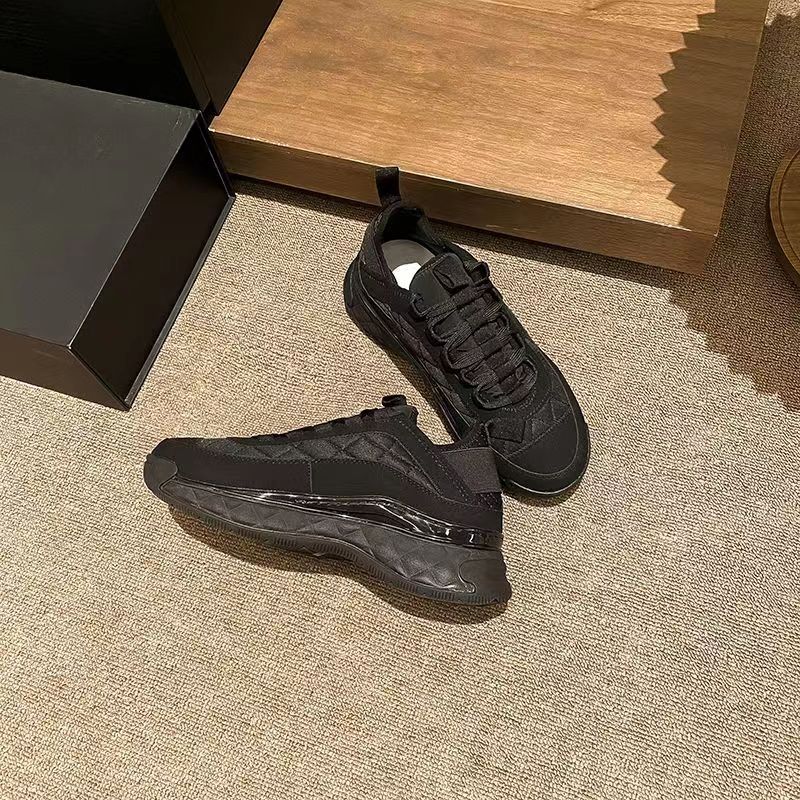 

Designer Brand Ladies Casual Shoes 2022 Spring and Autumn New All-match Leather Thick Sole Small Fragrance Sneakers