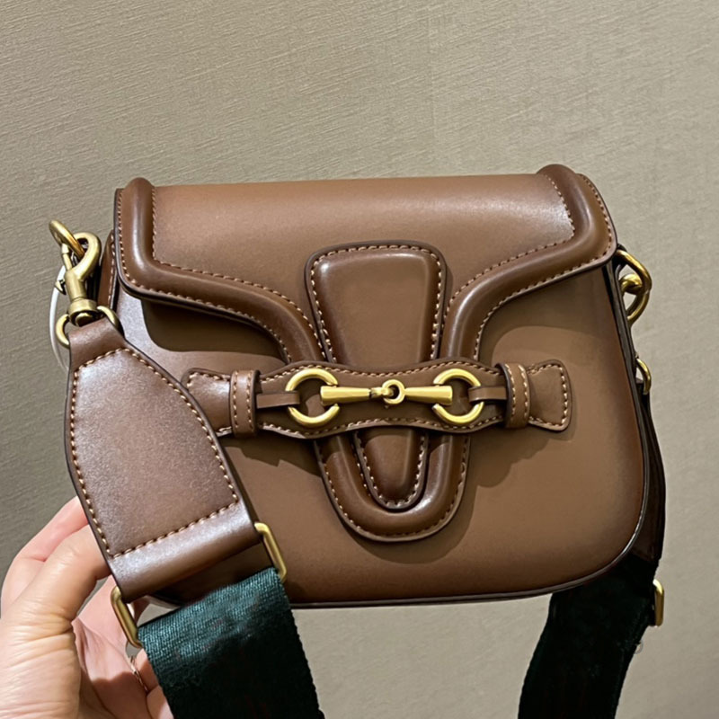 

Evening Bags Fashion Bags Saddle Handbag Leather Women's Shoulder Bag Crossed Body Bag Classic Vintage Full Matching Messenger Leisure Plain Quality, Brown