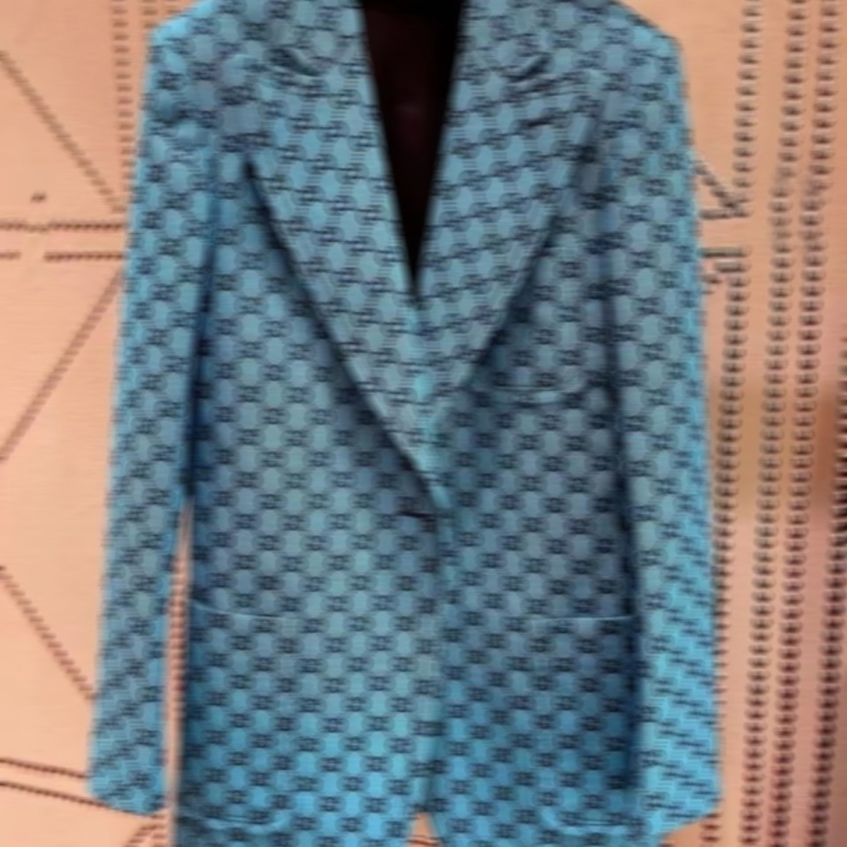 

Medigo-112 fashion women suit designer clothes blazer with full letters 2022 spring new released tops, Blue