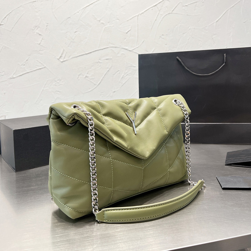 

Womens Shoulder Bags Soft Cloud Bag Lady Leather Chain Crossbody Bags Handbags Winter Autumn Fashion Shopping Bags 27cm Wallets Purse, Black