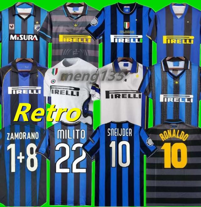 

finals 2009 SNEIJDER ZANETTI Retro Soccer jersey Eto'o Football 97 98 99 01 02 03 Djorkaeff Baggio ADRIANO MILAN 10 11 07 08 09 BATISTUTA Inters Zamorano uniforms 668