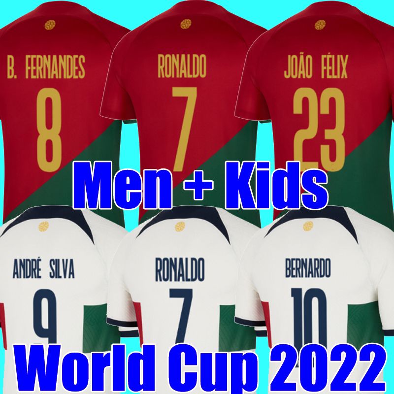 

2022 soccer jersey Portuguese Bruno FERNANDES DIOGO J. world cup Portuguesa Retro 2022 Joao Felix 22 23 Football shirt BERNARDO Portugieser Men Women Kids Kit, 22-23 away kids