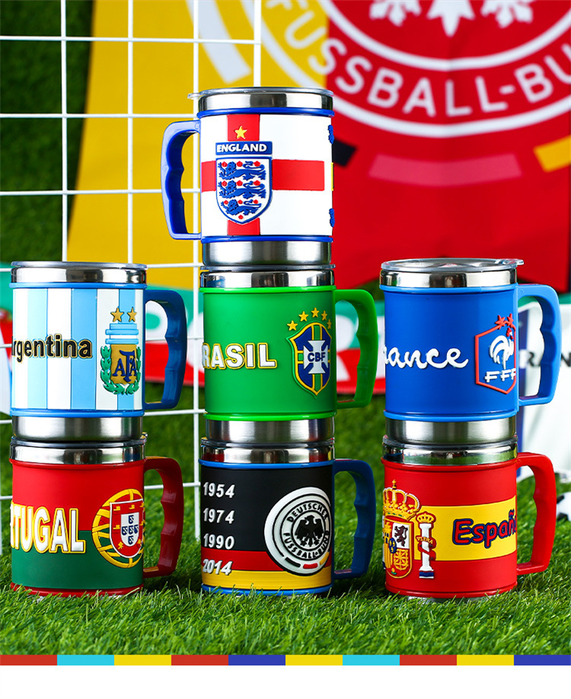

2022 World Cup football surrounding mugs water cups national team souvenirs fans small gifts event prizes, Multi-color