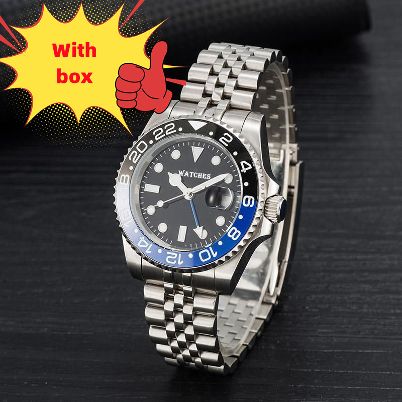 

2022Mens automatic Mechanical Watches montre de luxe full stainless steel Ceramic Sapphire glass, Aa