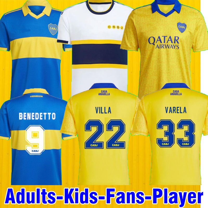 

2022 2023 Boca Juniors soccer Jersey Home 22 23 SALVIO ROJO campeon copa argentina football shirts player version MEN KIDS jersey, Third
