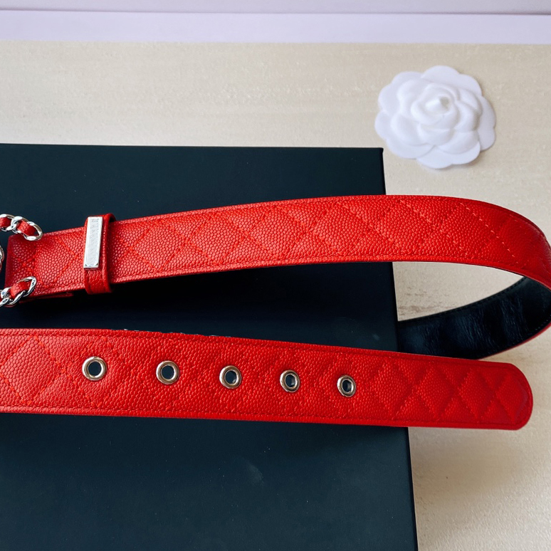 

CH leather belt ladies belt width 30MM lady wastband official high end replica counter quality TOP waistband European size woman designer with box A