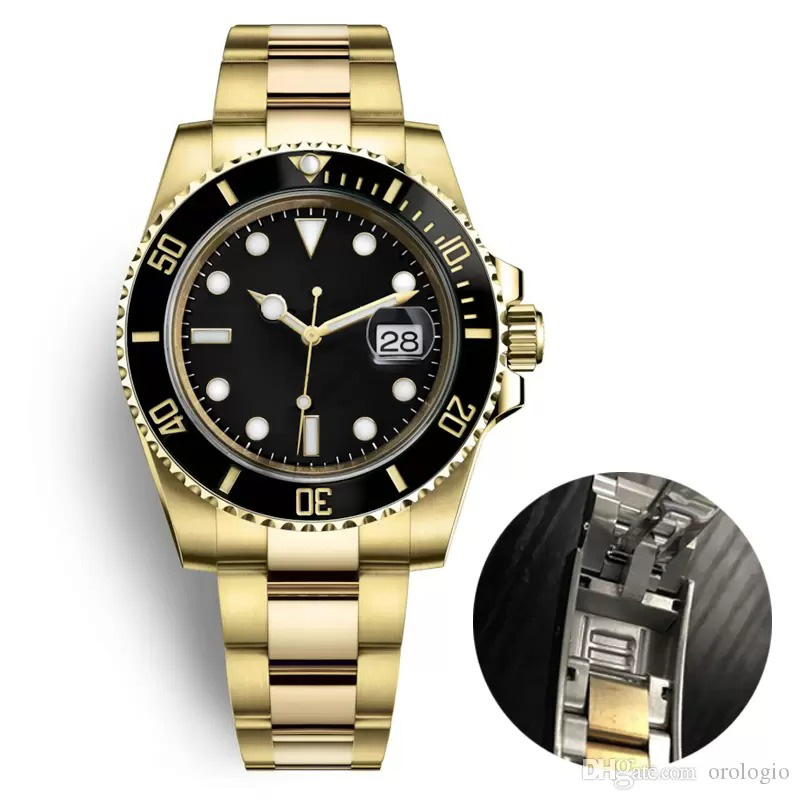 

u1 mens watches automatic mechanical movement green watch stainless steel original Gliding BRACELET 5ATM Swim Wristwatch, 5 atm waterproof