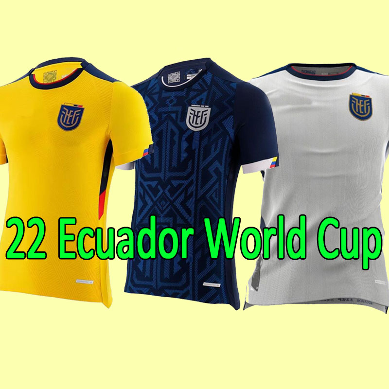 

22 23 Ecuador Copa America soccer jersey home Pervis 2022 2023 ywllow blue Gonzalo Plata Michael Estrada football shirts New