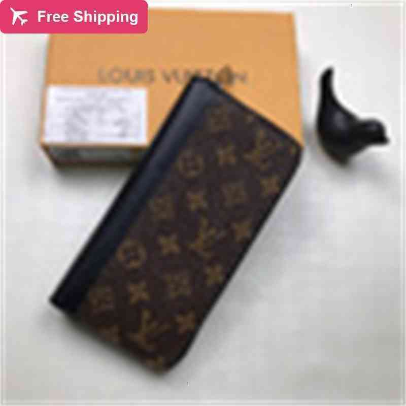 

Wallets VERTICAL Luxury design M60109 NEWSPAPER Clutch men women's BRAZZA wallet POCHETTE VOYAGE Purse Real Leather ZIPPY Zipper Vert, Picture show