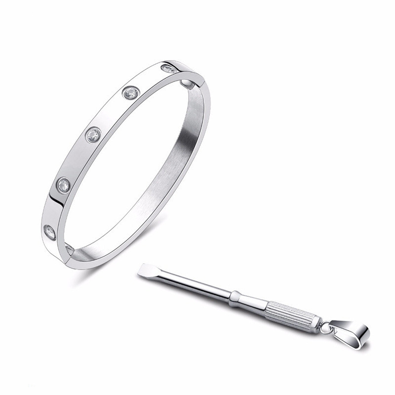 

Designer Bracelet Luxury Bangle Men Womens Fashion Charm Design Bangles Designers Jewelry Stainless Steel Gold Color Couple Bracelets Wedding Prom Accesories