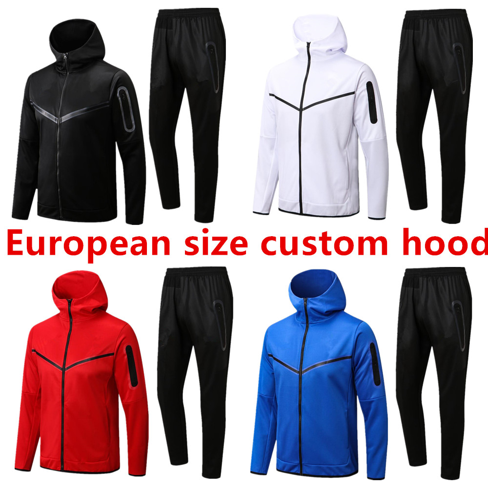 

2022 2023 Soccer Wear hoodie Tracksuits jacket 22/23 Red Black Fancy Blue Orange White Full zip jacket set MEN SIZE S-XXL