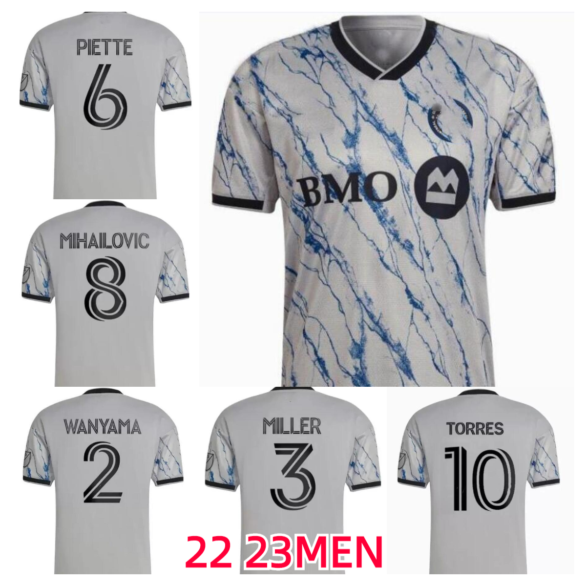 

22 2023 SOCCER JERSEYS Club de Foot MontrEal CF MONTREAL Impact 2022 2023 WANYAMA MIHAILOVIC PIETTE QUIOTO MLS FOOTBALL SHIRT fans player version
