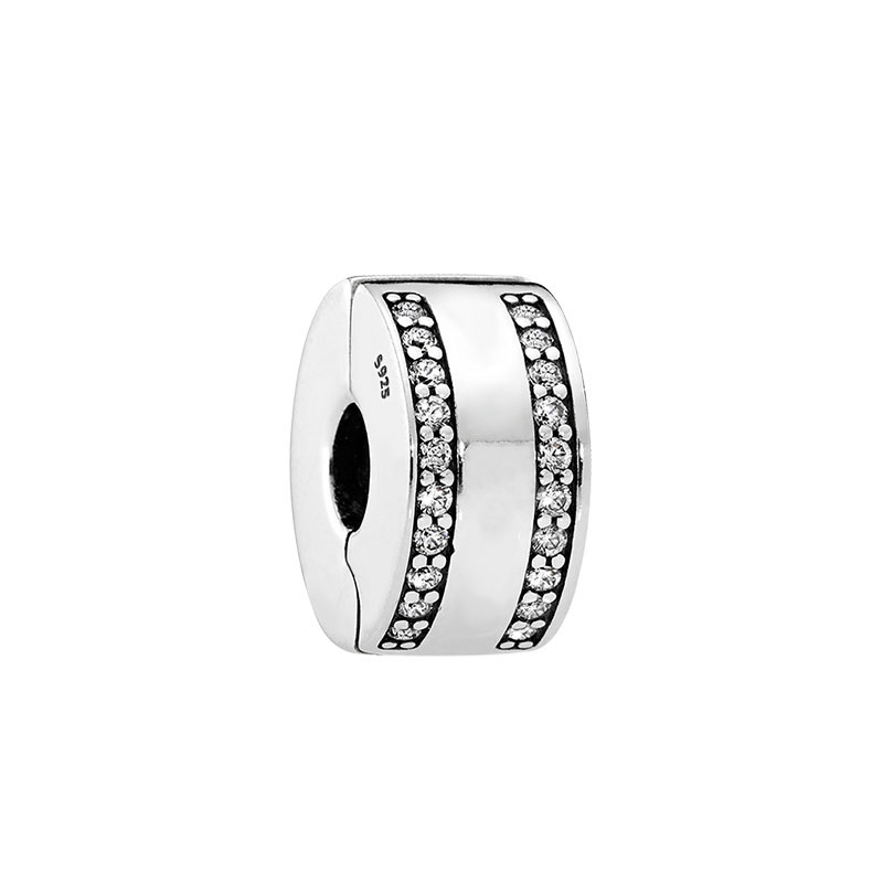 Classic Mark Clip Charm with Original Box Set Real Sterling Silver Women Luxury Jewelry Making designer Bracelet Clips Charms High Quality