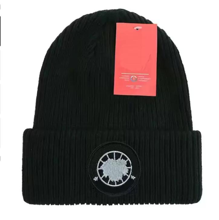 

Designer knitted hat ins popular canada winter beanies hats Classic Letter goose Print Knitted Caps, Style 1