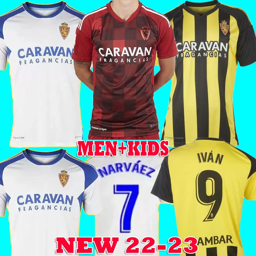 

22 23 Real Zaragoza FRAN GAMEZ Soccer jersey ZAPATER 2022 2023 POMBO SHINJI KAGAWA Home Away third Football shirts GUTI JAVI ROS KIDS L. SUAREZ Home camiseta de futbol
